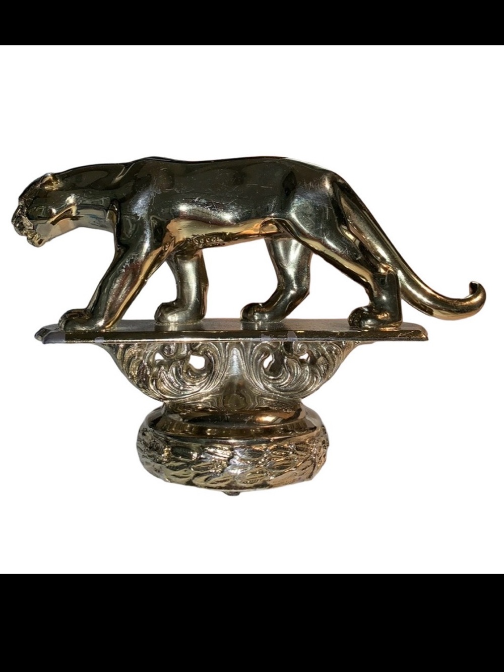 1947 INC DODGE 1957 RARE Gold Panther leopard Decorative car ornament one ofkind